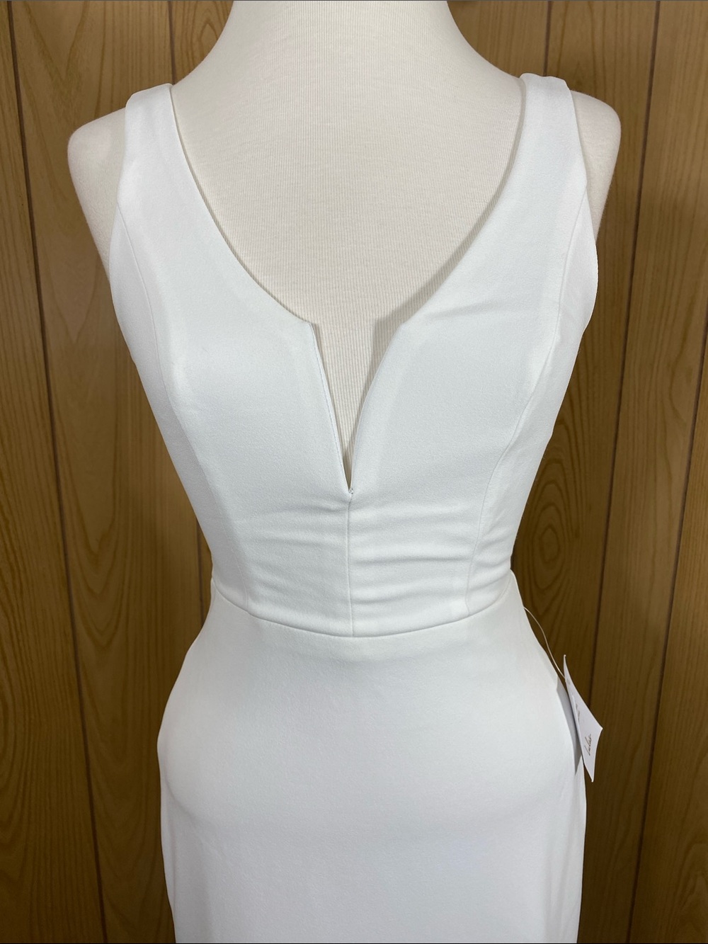 Lulus Long Lasting Love Ivory Lace V-neck Mermaid Dress Size XS NWT - Picture 5 of 16